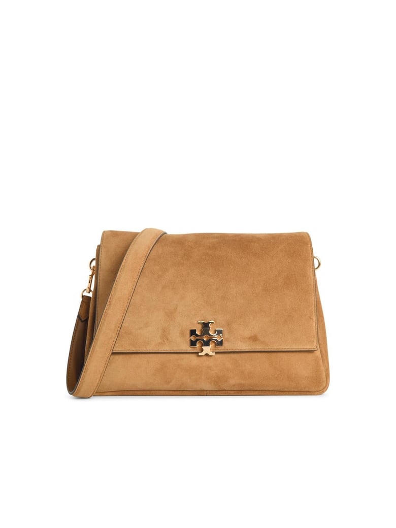 Toffee 'Charlie' Medium Suede Shoulder Bag