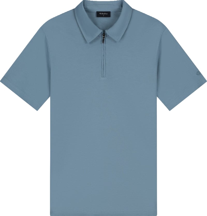 Triad'oro Polo triad'oro Polo Zip Short sleeve Steel Blue