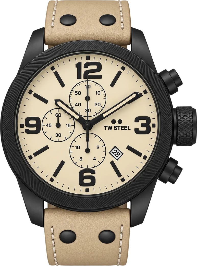 TW Steel TWCS117 New Canteen Zwart Beige Chrono