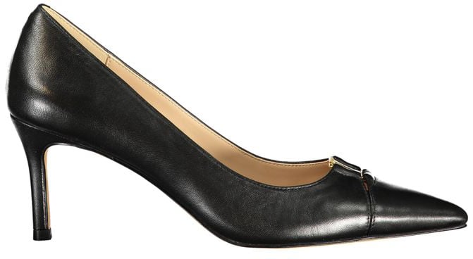 Twinset Black Leather Women Classic Shoe