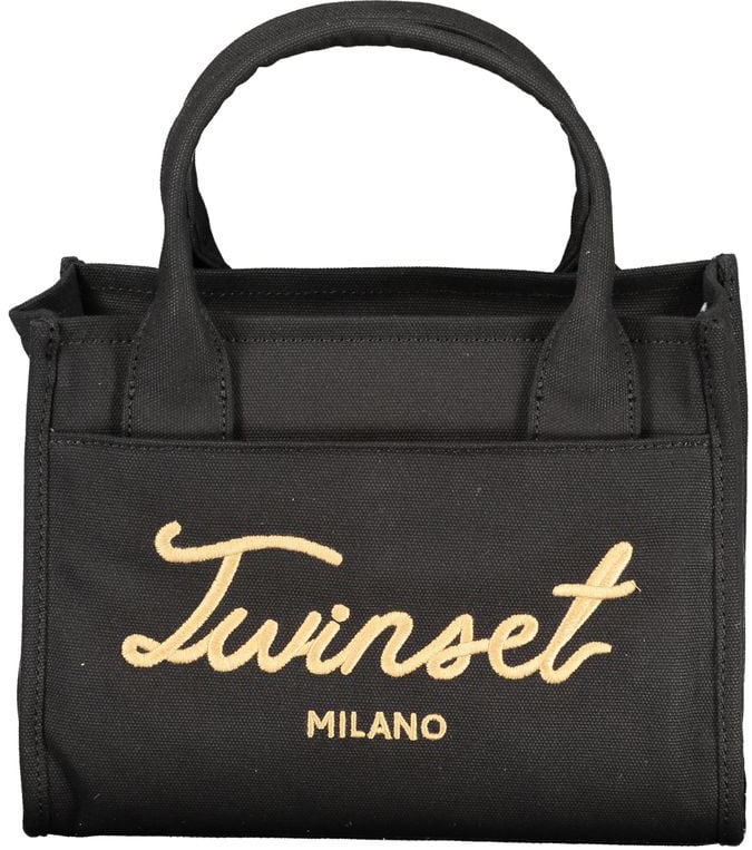 Twinset Black Cotton Women Handbag