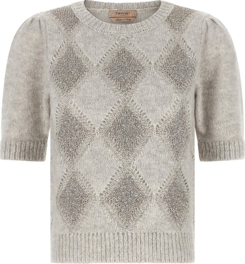 Twin Set Sequin Diamond Sweater