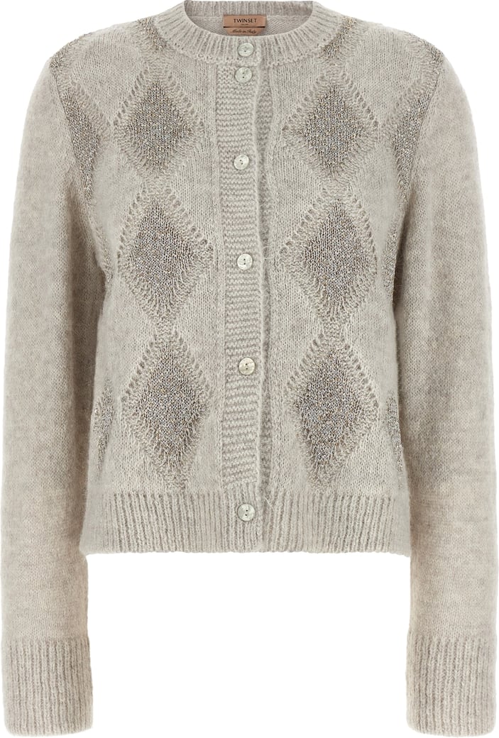 Twinset Gray Polyamide Cardigan