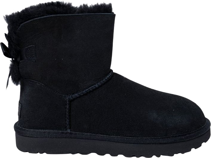 UGG Black Suede Leather Ankle Boots