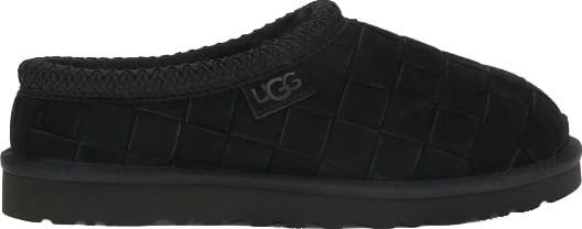 Quilted Black Slip-On Mules with Plush Lining