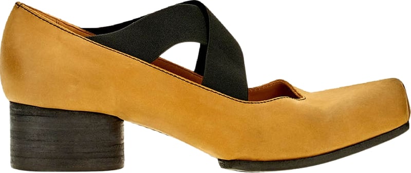 Uma Wang Caramel suede ballerinas