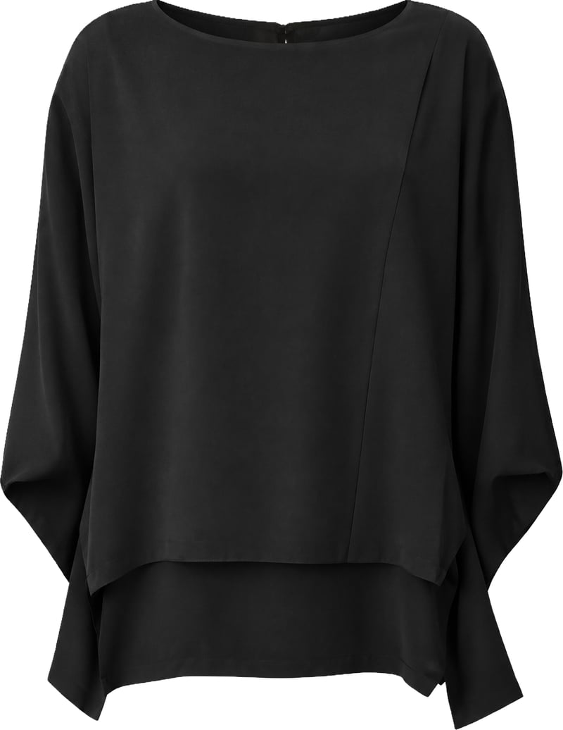 Blouse with wide sleeves