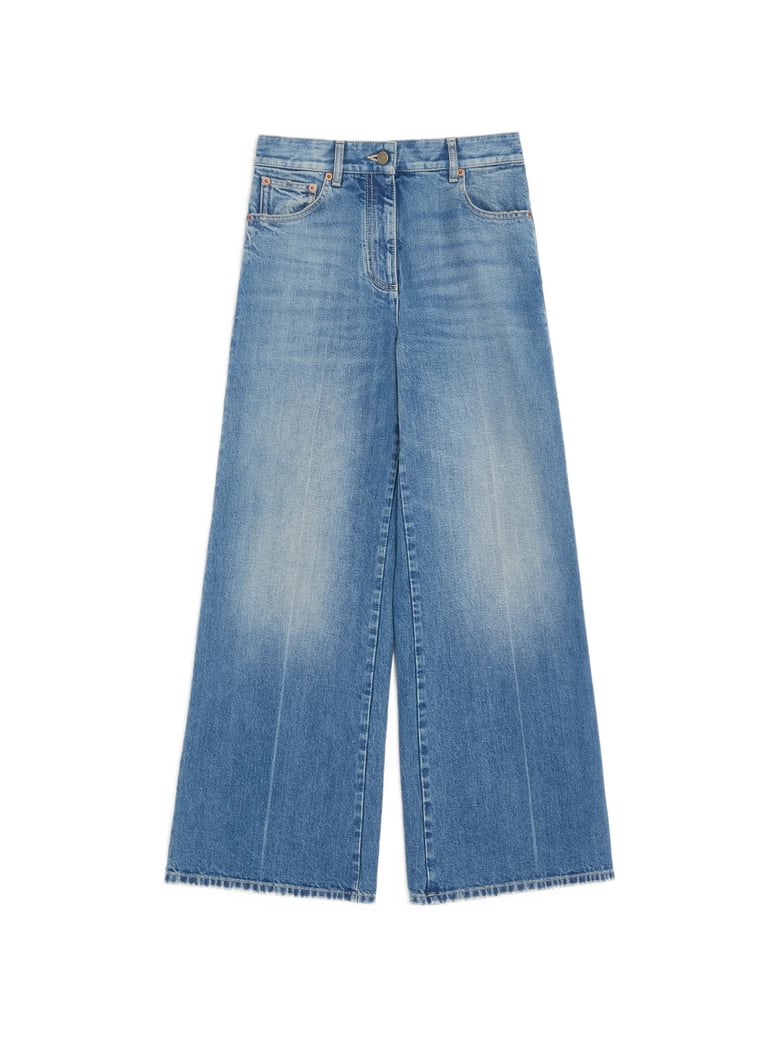 Denim 5 Tasche Wide Leg Pants