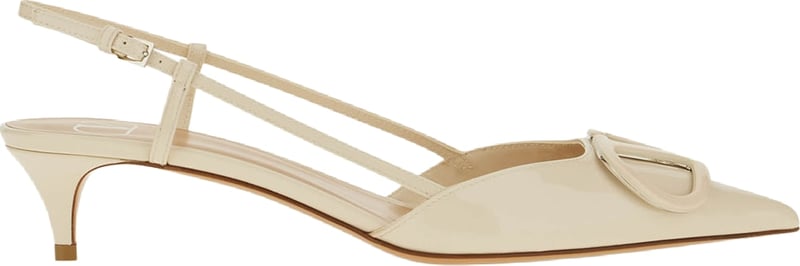 Valentino Ivory patent leather pumps