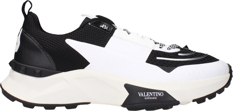 Valentino Garavani Black Fabric Athletic Sneakers