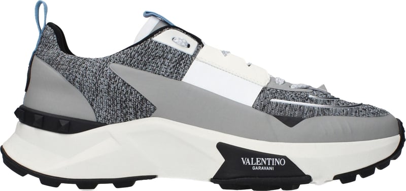 Valentino Garavani Gray Fabric Athletic Sneakers