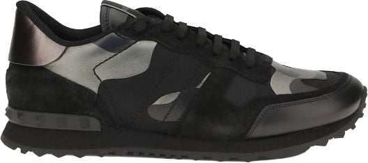 Valentino Garavani Black Polyamide Athletic Sneakers
