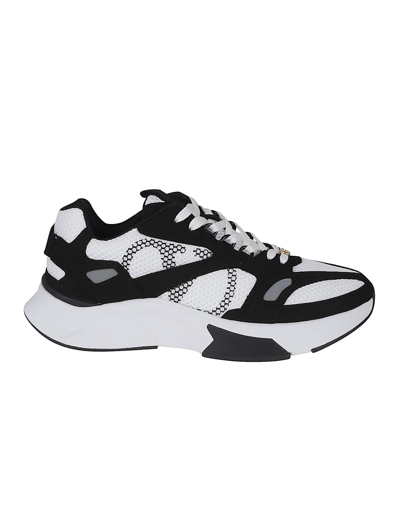 Chunky Sole Sneakers with Honeycomb Design