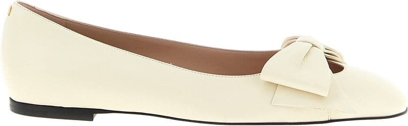 Valentino Garavani White Leather Ballet Flats