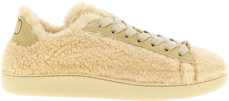 Valentino Garavani Beige Wool Sneakers