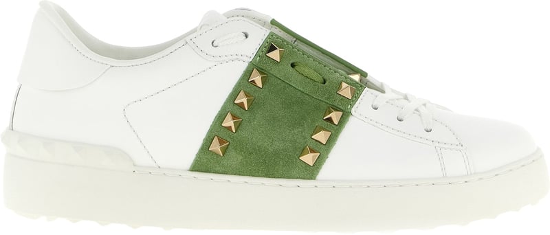 Valentino Garavani Bicolor Calfskin Low Top Sneakers