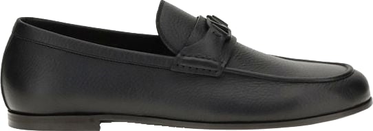 Valentino Garavani Black Deer Slip-On Loafers