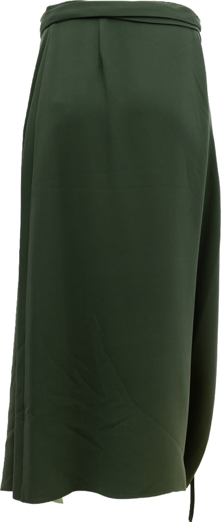 Valentino Garavani Women Silk Skirt in Dark Green