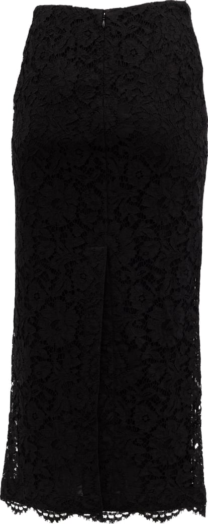 Valentino Garavani Women Black Lace Skirt