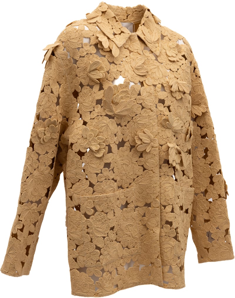 Valentino Garavani Beige Floral Lace Jacket