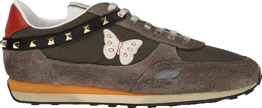Valentino Garavani Brown Nylon Low Top Sneakers