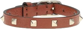Valentino Garavani Brown Calf Leather Bos Taurus Bracelet