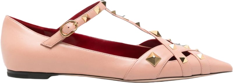 Valentino Garavani Studdy Leather Ballet Flats