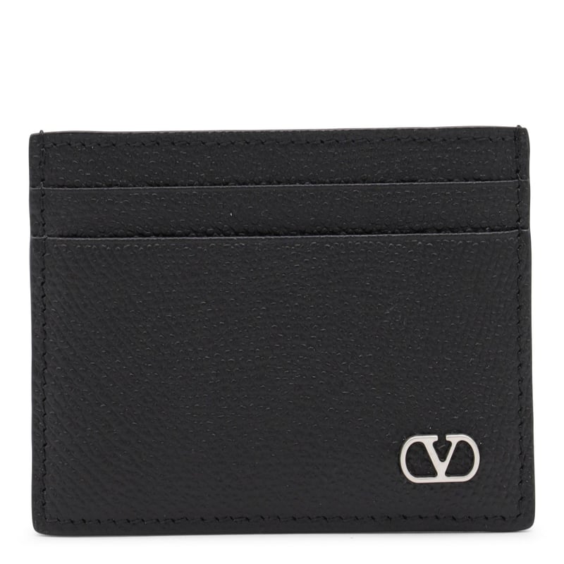 Black Wallet with Smooth Texture and Compact Design