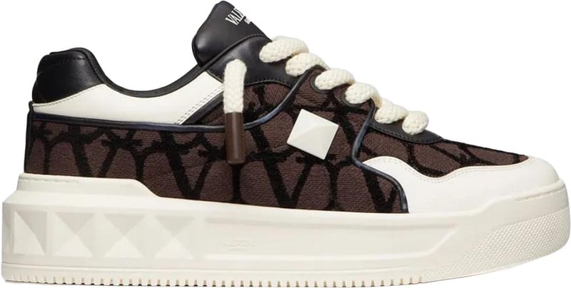 Valentino Garavani Pantofi sport One Stud XL White Brown
