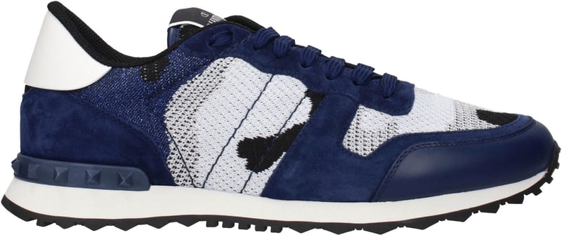 Valentino Garavani Gray Fabric Athletic Sneakers