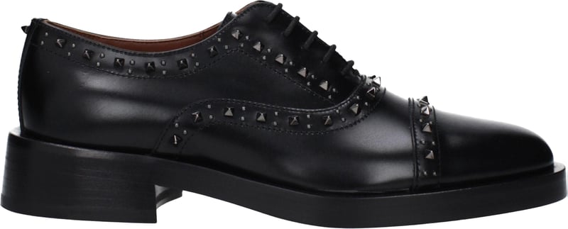 Valentino Garavani Black Leather Oxfords And Derbies