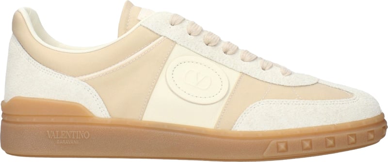 Valentino Garavani Beige Fabric Low Top Sneakers