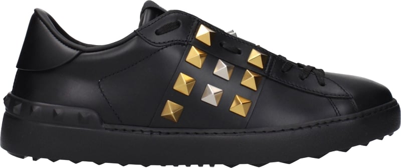 Valentino Garavani Black Leather Sneakers