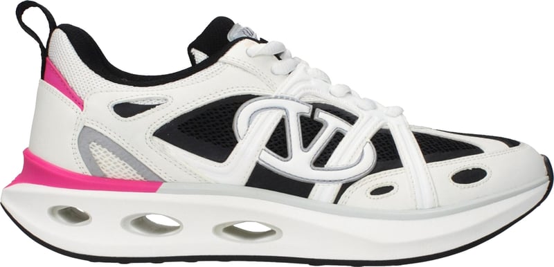 Valentino Garavani White Fabric Athletic Sneakers