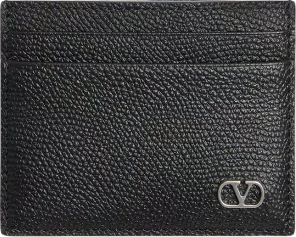 Vlogo Textured Leather Card Holder