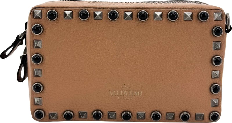 Valentino Garavani Rockstud Chain Camera Leather Small