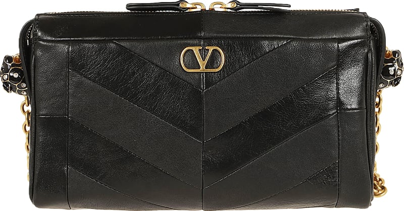 VALENTINO GARAVANI SMALL SHOULDER BAG  PANTHEA PATCHWORK