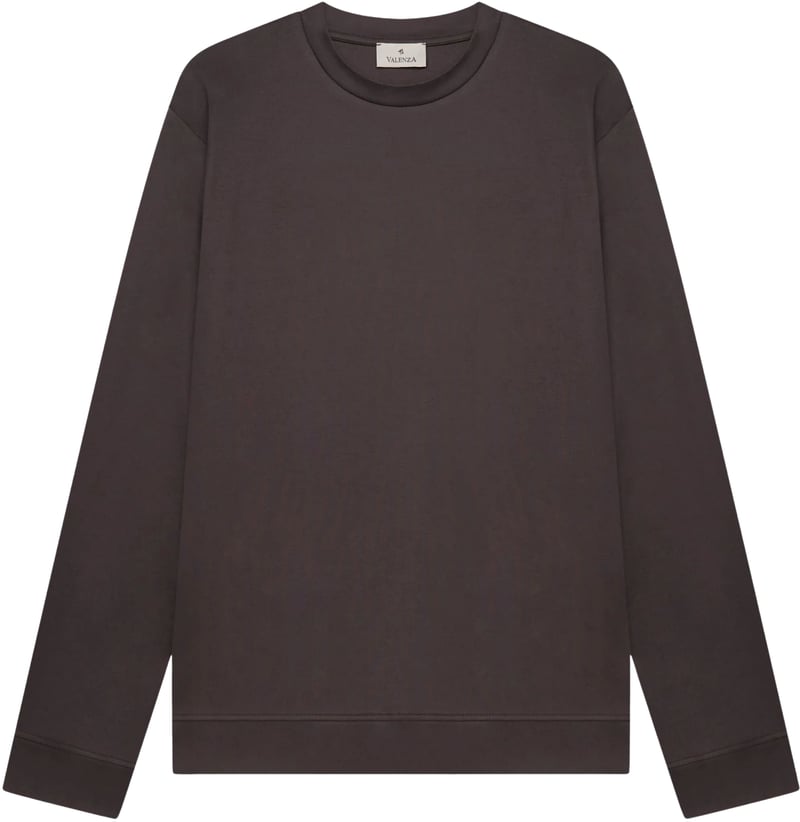 Valenza Heavy Supima Sweaters Donkergrijs 1102