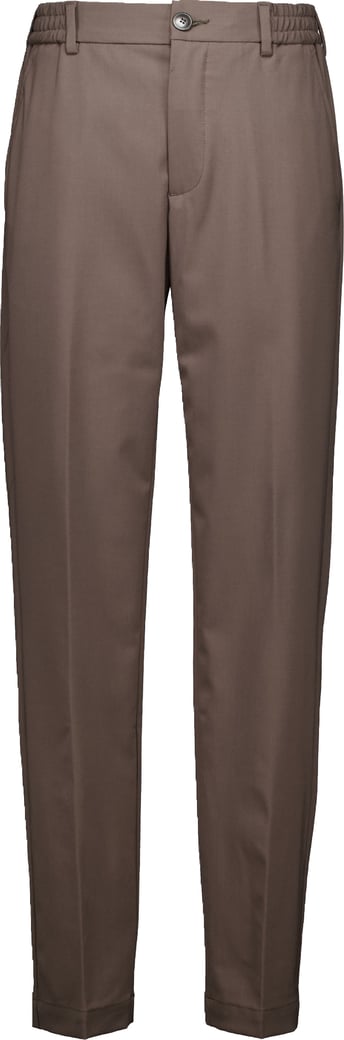 Valenza Wool Stretch Tapered Pantalons Taupe 1188