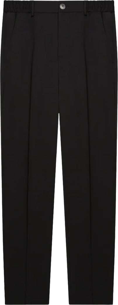 Valenza Wool Stretch Tapered Pantalons Zwart 1188