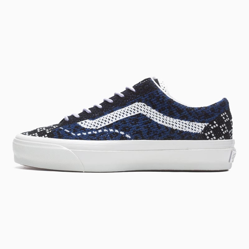 Vans Premium Old Skool 36 Knit Pack Cheetah Navy Blue