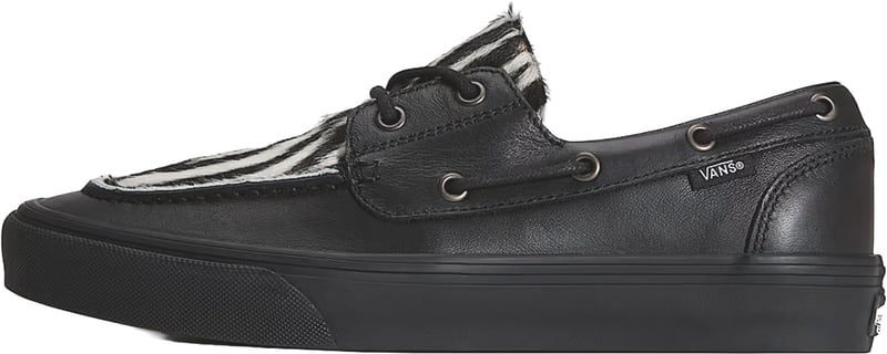 Vans 2-Eyelet Boat Shoe Pony Hair Bootschoen Zwart