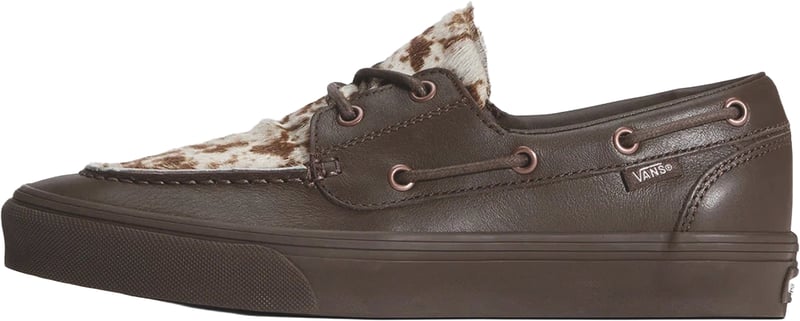 Vans 2-Eyelet Boat Shoe Pony Hair Bootschoen Bruin Luipaard