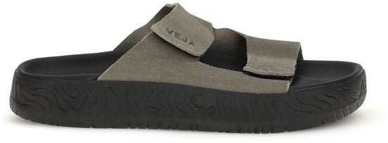 Veja Bicolor Calf Leather Bos Taurus Flat Sandals