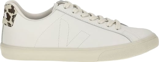 Veja White Calf Leather Bos Taurus Low Top Sneakers