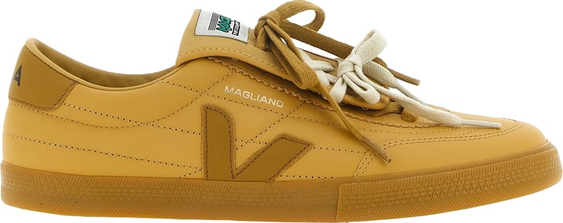 Veja Beige Calfskin Athletic Sneakers
