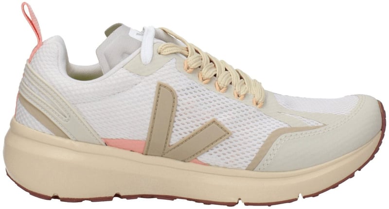 Veja Beige Fabric Athletic Sneakers