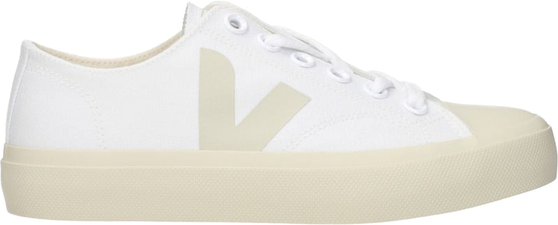 Veja White Fabric Low Top Sneakers