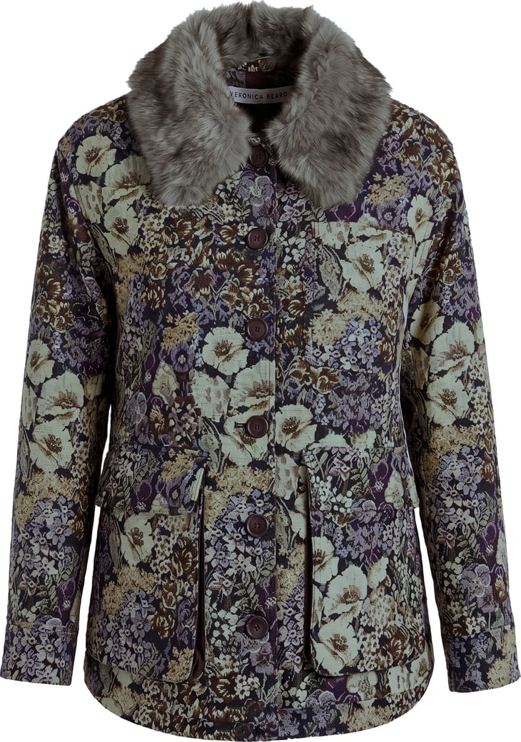 Jacket with floral pattern