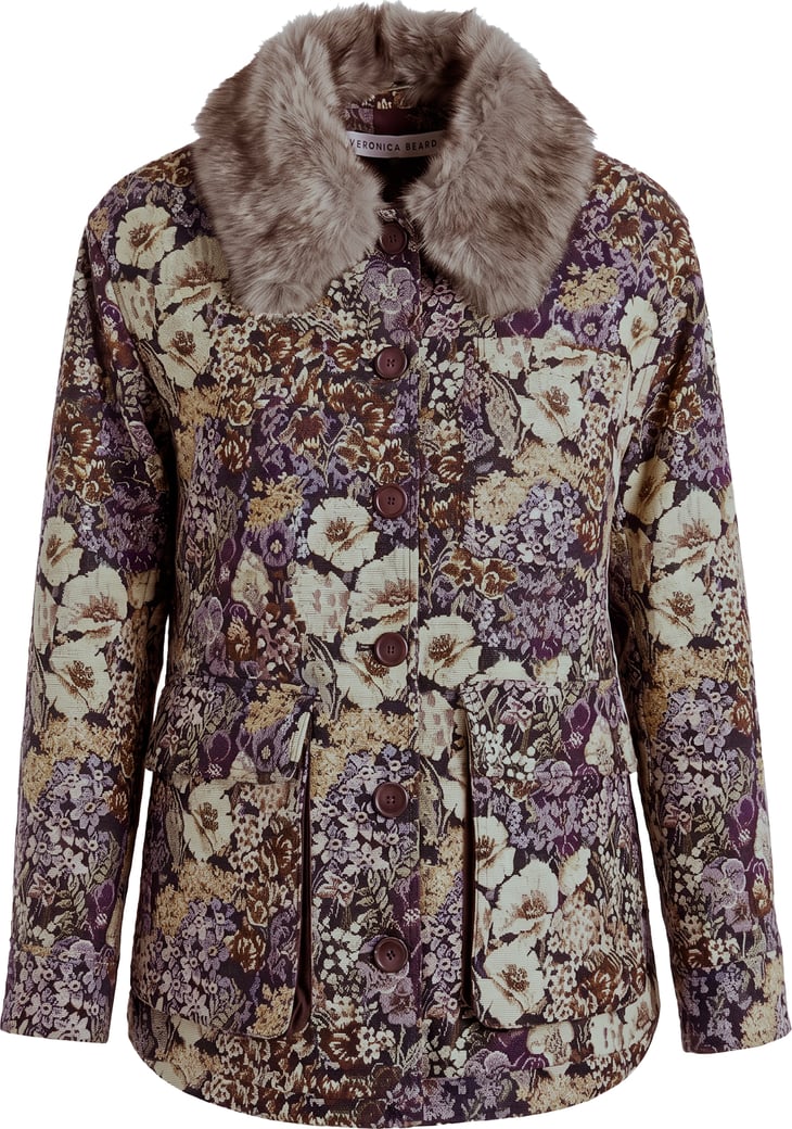 Jacket with floral pattern